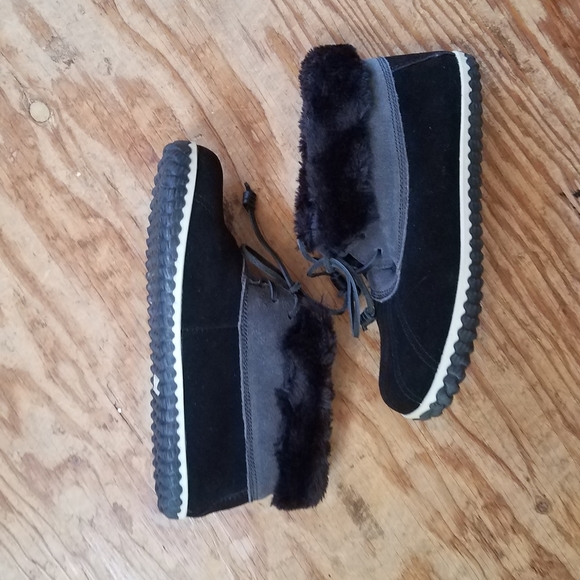 Sperry Black Elayna Duck Boot 8M - Picture 7 of 8